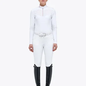 Camisa Polo Tejido Técnico para Mujer Cavalleria Toscana White L