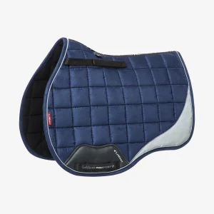Reflective Suede GP Square Saddle Pad Navy S/M